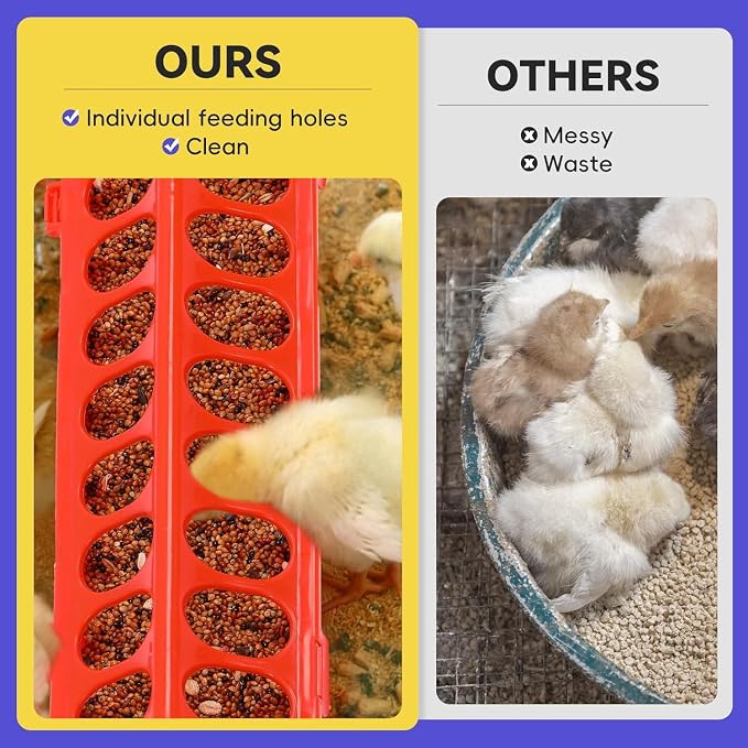 Pawaboo Chick Brooder Box for Chick Starter Kit, Brooder Pen/Chicken Supplies Brooders Box with Chicks Perch Brooding Up to 15 Chicks, Duck and Quail, Green + Red + Wood Color