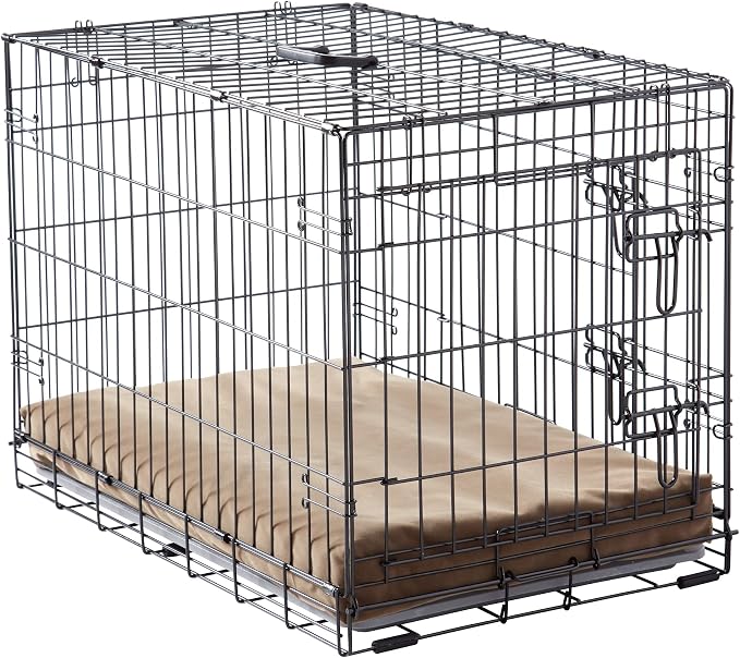 Happy Hounds Cooper Deluxe Reversible Crate Pad - Medium - Latte
