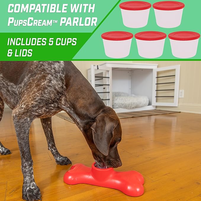 GoSports Pets PupsCream Parlor - Frozen Dog Treat & Ice Cream Holder - Non-Slip