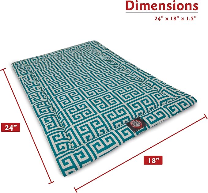 24" Towers Pacific Blue Crate Dog Bed Mat By Majestic Pet Products