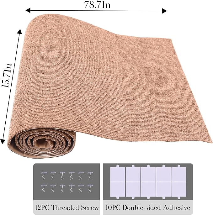 2 Pack Cat Scratch Furniture Protector Trimmable DIY Climbing Scratching for Indoor Couch Protector from Cat Claws, Walls and Tower Replacement (Beige, 15.7’‘ x 78.7'')