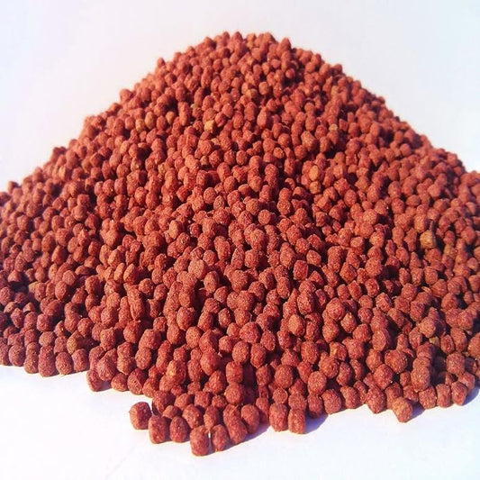 Red Parrot Cichlid 3mm - 1/8" Red Color Enhancing Floating Pellets with Astaxanthin, for All Red Fish, for All Cichlids & Tropical Fish...12 lbs