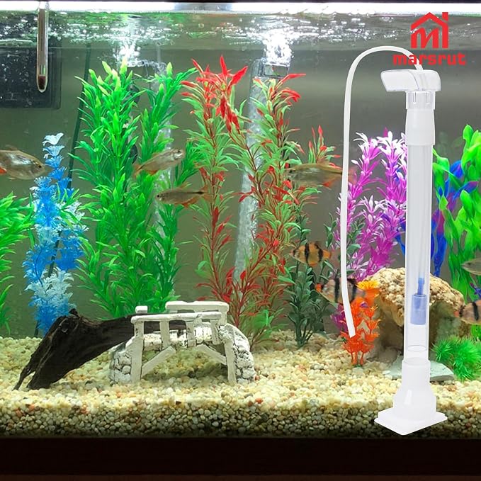 Marsrut 5pcs Under Gravel Filter Aquarium Uplift Tube, Undergravel Bottom Filters for Fish Tanks Water Cleaner Small Board Air Clean System Freshwater Saltwater, Clear Tubing Accessory Kit