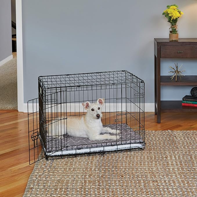 MidWest Homes for Pets Quiet Time Couture Paxton Pet Bed with Removable Pillow Cover, Mushroom, 30"
