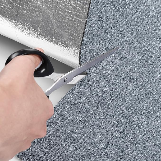 ICOOP Cat Scratch Furniture Protector Sofa Protector for Cats Light Grey Couch Cat Scratch Protector Self-Adhesive DIY Trimmable Wall Mounted Cats Scratcher for for Leather Couch Corner 15.8"×47.2"