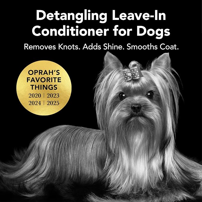 Pride and Groom The Leave in – Dog Conditioner and Detangler Spray Made in USA with Clean Ingredients & Signature Scent to Nourish, Moisturize, Repair, & Add Shine to All Pet Coat Types – 12 fl oz