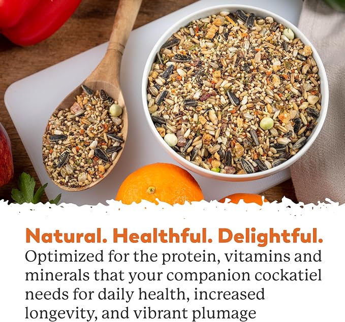 Dr. Harvey's Colossal Cockatiel Blend, All Natural Daily Food for Cockatiels (4 pounds)