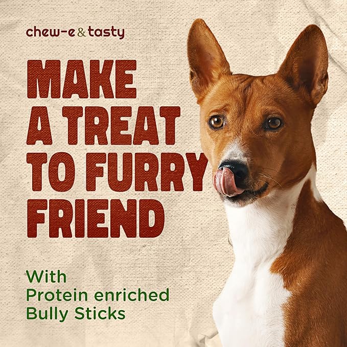 chew-e&tasty 12" Monster Braided Bully Sticks (Pack of 2) Odor Free Long Lasting Beef Chews- Made & Packaged at Food-Grade Facility High Protein Dental Treats for Very Aggressive Chewers