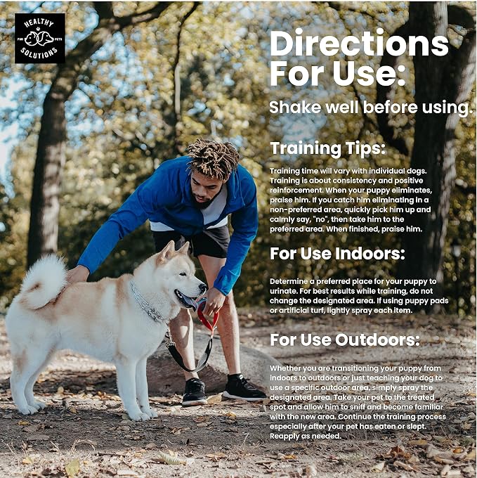 Potty Training Spray for Dogs - Dog Pee Spray with Marking Scent - Go Here Puppy Pee Prevention Spray - Formulated for Indoor & Outdoor Use - Made in USA, 32 Oz Spray Bottle