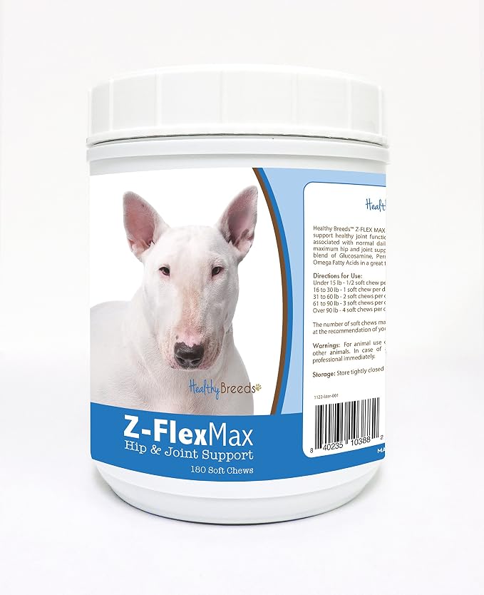 Healthy Breeds Bull Terrier Z-Flex Max Hip and Joint Soft Chews 170 Count