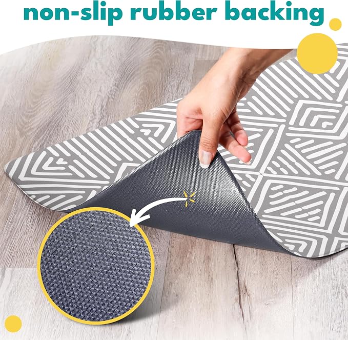 NALALAS Large Dog Mat for Food and Water, Cat Feeding Mat | Large Waterproof Dog Bowl Mat | Non-Slip Pet Food Mat for Floors | Pet Mats for Food and Water | Easy to Clean