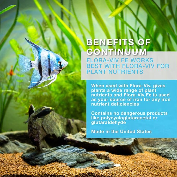 Continuum Aquatics Flora Viv Fe – Timed Release Iron Supplement for Freshwater Planted Aquariums