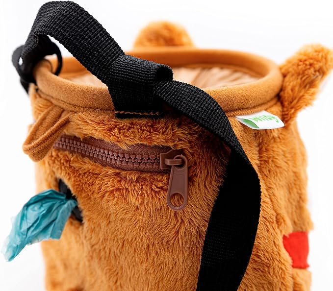 Wildy Dog Treat Pouch, Dog Treat Bag, Easily Carries Pet Toys Kibble Treats, Poop Bag Dispenser, Ideal for Puppy Training, Suitable for Adults and Kids
