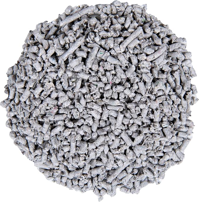 Small Pet Select Recycled Pelleted Paper Cat Litter, Kitty Litter, Non Clumping Pellets for Cats, for Use with Litter Box, Non Tracking, Low Dust, Made in USA, 20lb