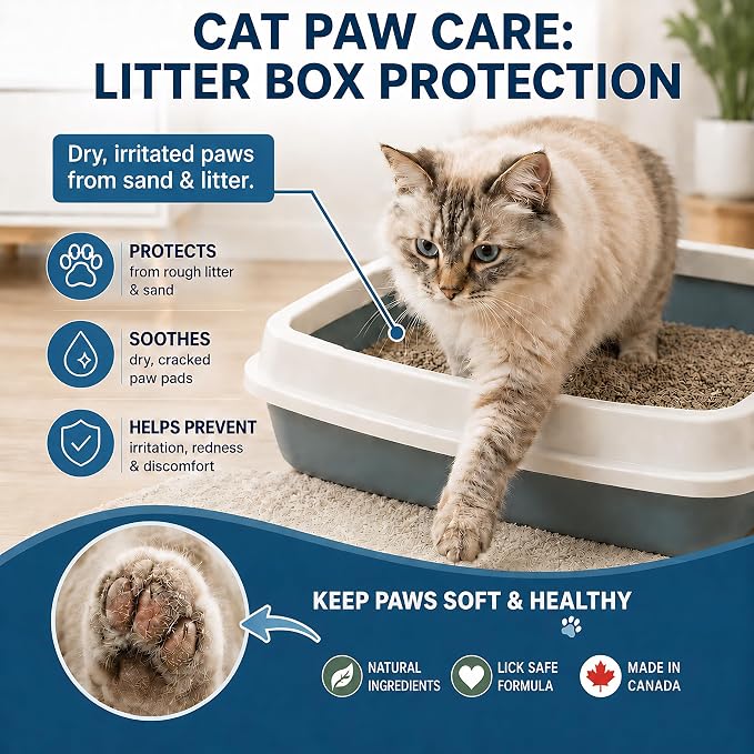 Dog & Cat Snout Paw Balm with Beef Tallow – Lick Safe. Paw & Nose Moisturizer for Dry, Cracked Paws – Natural Protective Balm for Dogs & Cats – 4 oz