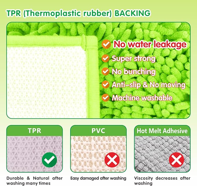 Guinea Pig Cage Liner Bedding 2 PCS, Washable Guinea Pig Bed Mat, Extra Absorbent Rabbit Pee Pad Reusable, Non-Slip Fleece Blanket for Bunny and Small Animal Cage Accessories (Green, 24"x16")