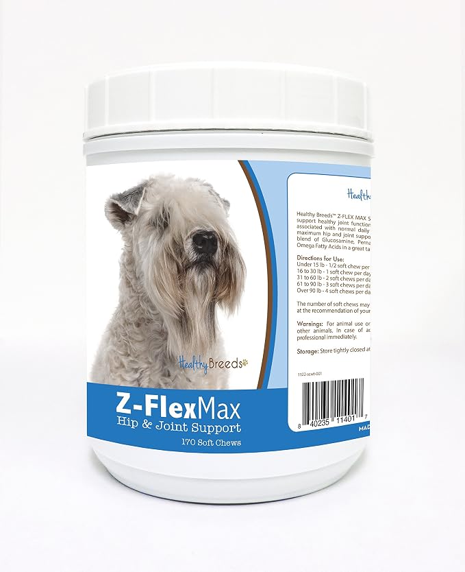 Healthy Breeds Soft Coated Wheaten Terrier Z-Flex Max Hip and Joint Soft Chews 170 Count