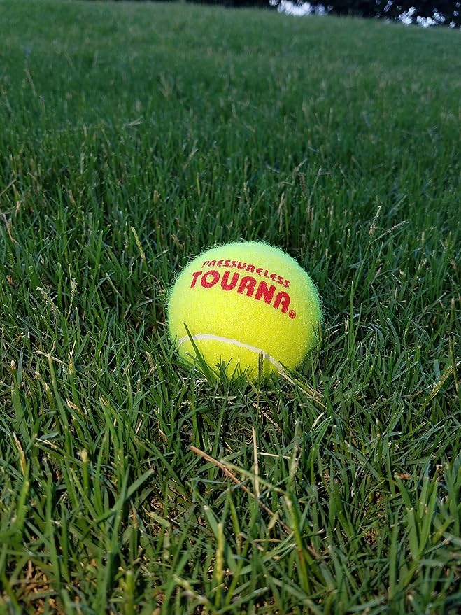 Tourna Pressureless Tennis Balls with 40 Ball Vinyl Tote, Yellow