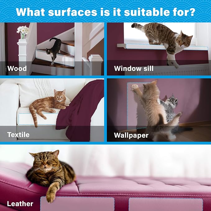 Cat Anti Scratch Furniture Protector - Couch Scratch Protector from Cats - Furniture Protection from Cat Scratching (10XL)