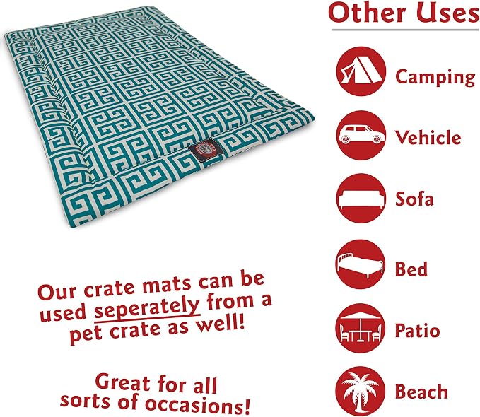 30" Towers Pacific Blue Crate Dog Bed Mat By Majestic Pet Products