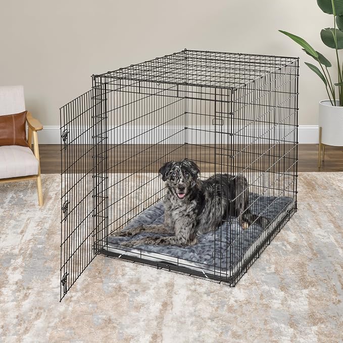 MidWest Homes for Pets Reversible Pet Bed; Machine Washable; Great for Giant Dog Breeds; Spotted Gray; 54"; 40254-FVGYS