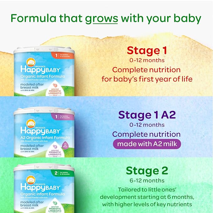 Happy Baby Organic Stage 1 Baby Formula, 22.9 OZ