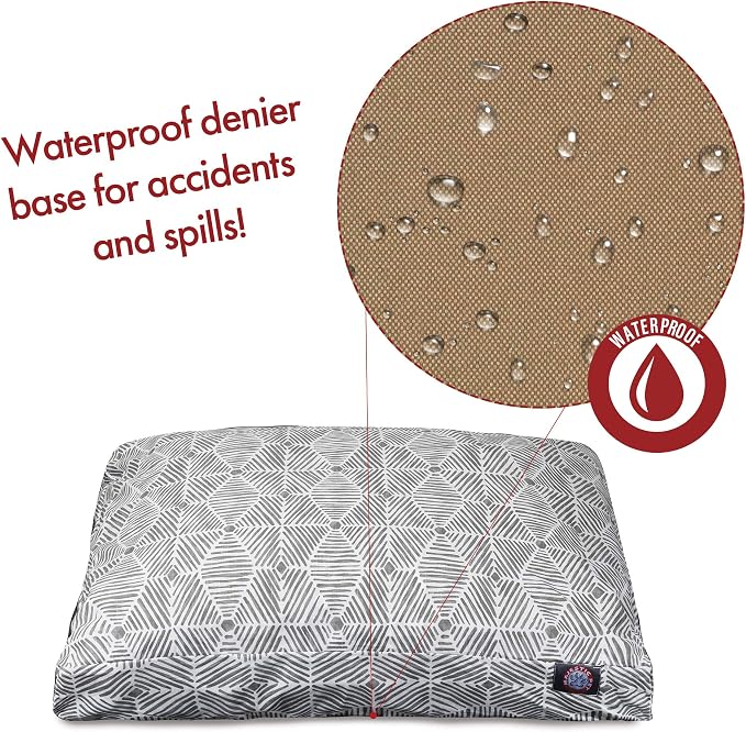 Majestic Pet Charlie Gray Small Rectangle Pet Bed
