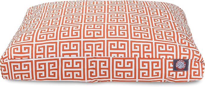 Majestic Pet Towers Rectangle Pet Bed - Orange - Large