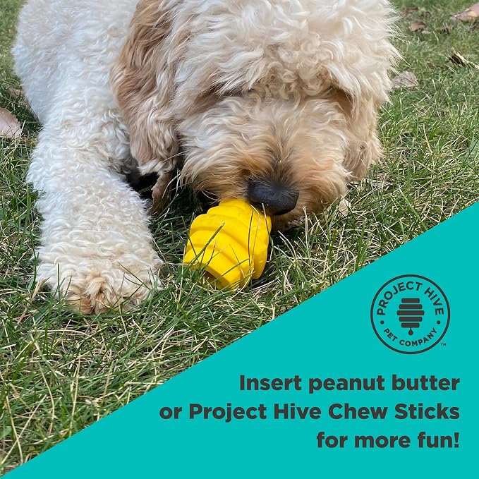 HIVE Parent (Unscented Yellow, Hive Chew Toy for Small Dogs)