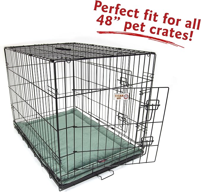 Majestic Pet 720570929944 Villa Crate Dog Bed Mat, Azure Blue, 48"