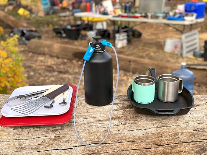 Lunatec® 1000ml Mist, Shower & Hydration Spray Water Bottle. 3-in-1 Cooling, Cleaning & Drinking With Mister, Stream & Shower Patterns.