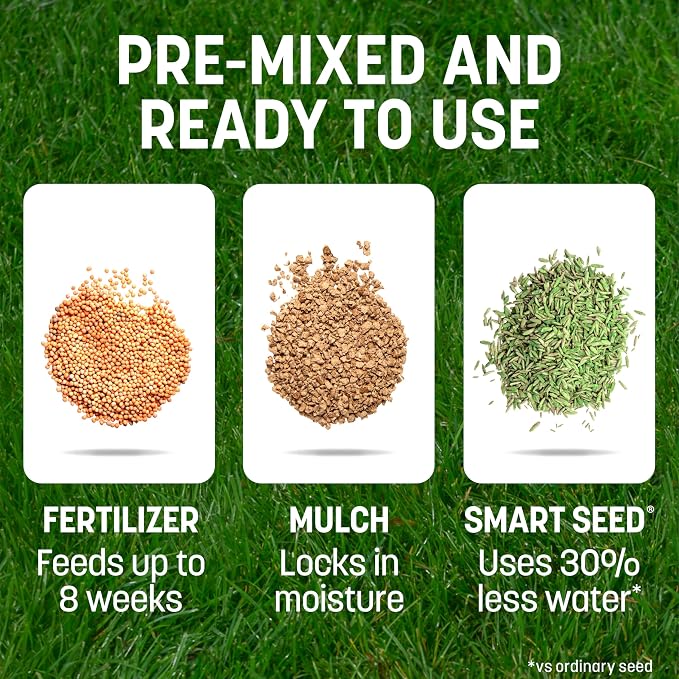 Pennington Smart Patch Grass Seeds for Lawn, Sun and Shade Lawn Grass Repair Mix, 10 LB