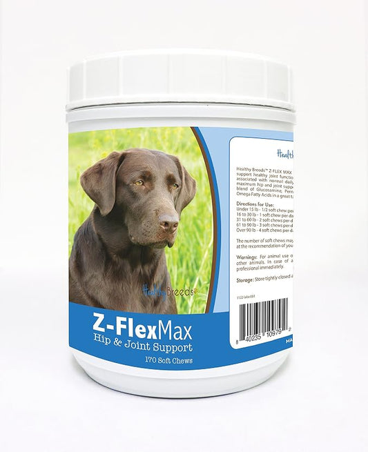Healthy Breeds Labrador Retriever Z-Flex Max Hip and Joint Soft Chews 170 Count