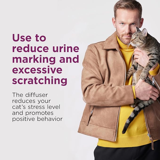 Comfort Zone Cat Calming Diffuser Refill, 3 Pack – Cat Calming Pheromone Refills Help Reduce Anxiety, Stress, Scratching, Urine Marking, Aggression, (30-Day Refills, 90-Day Supply)