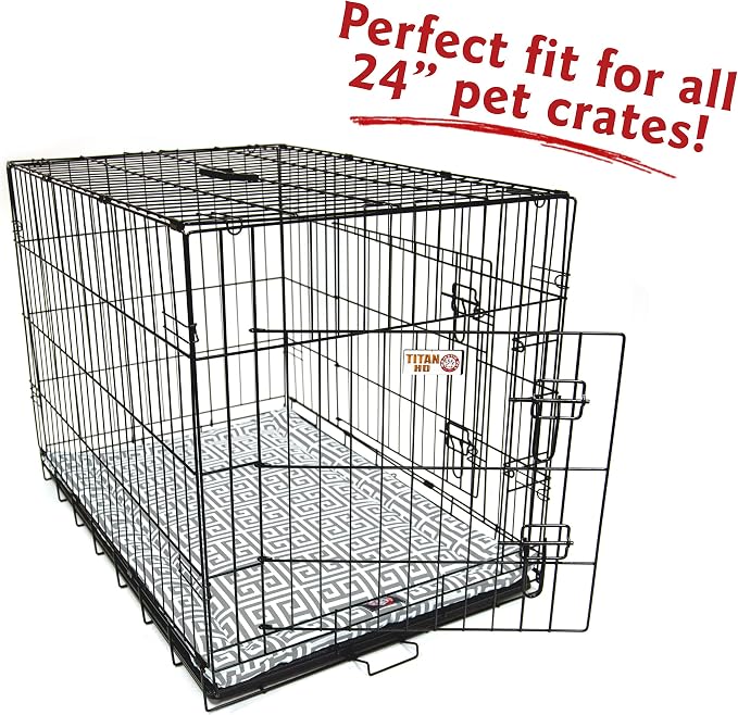 24" Towers Gray Crate Dog Bed Mat By Majestic Pet Products