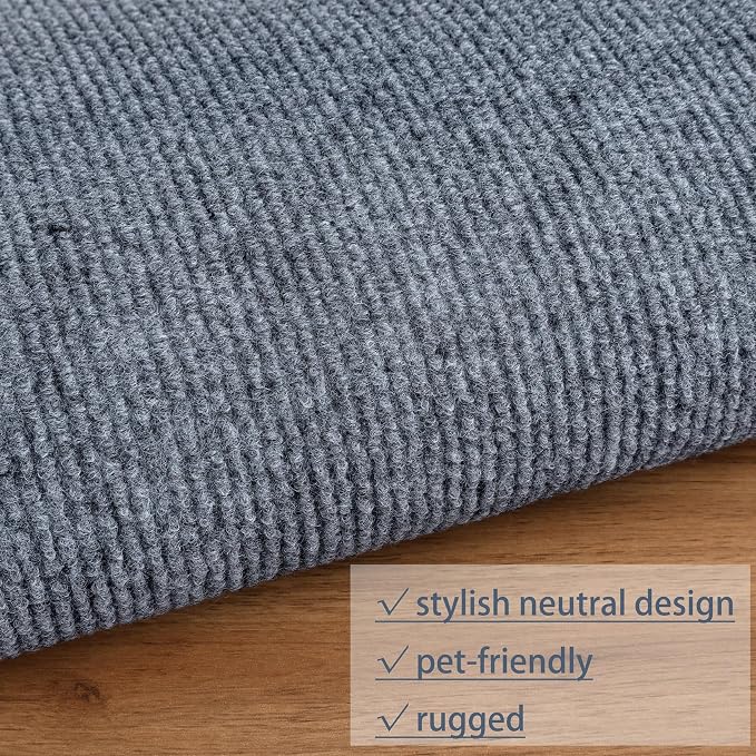 ICOOP Cat Scratch Furniture Protector Sofa Protector for Cats Light Grey Couch Cat Scratch Protector Self-Adhesive DIY Trimmable Wall Mounted Cats Scratcher for for Leather Couch Corner 15.8"×47.2"