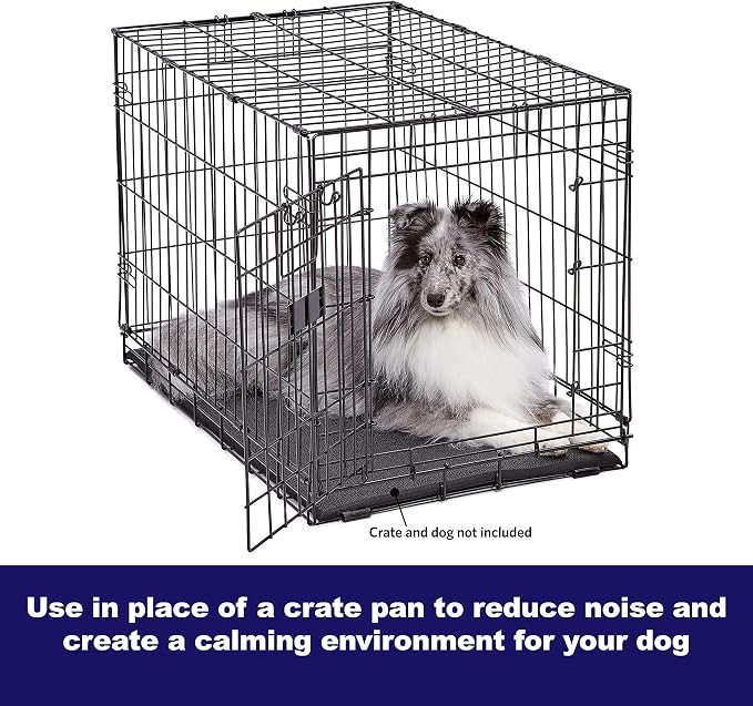 MidWest Homes for Pets Cushioned Dog Crate Mate, 30 inch Black