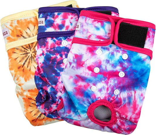 Female Dogs Diapers Belly Bands, Washable Reusable Female Doggy Wraps Panties for Doggie Puppy Pooping Potty Training Heat Incontinence Marking Pañal para Perro Large