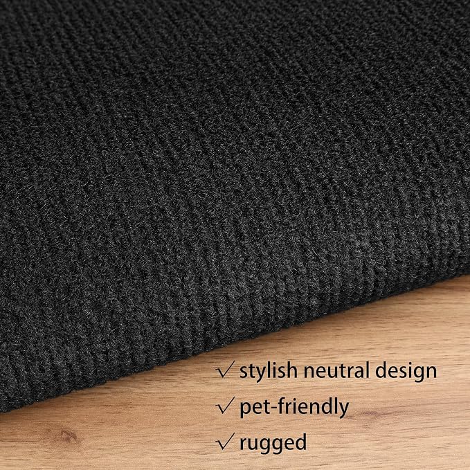 ICOOP Furniture Protectors from Cats Scratching Self Adhesive Black Cat Scratching Mat 15.8"×160" DIY Cat Couch Protector Sofa Protector for Cats Scratch Posts Couch Protection Replacement Carpet Rug