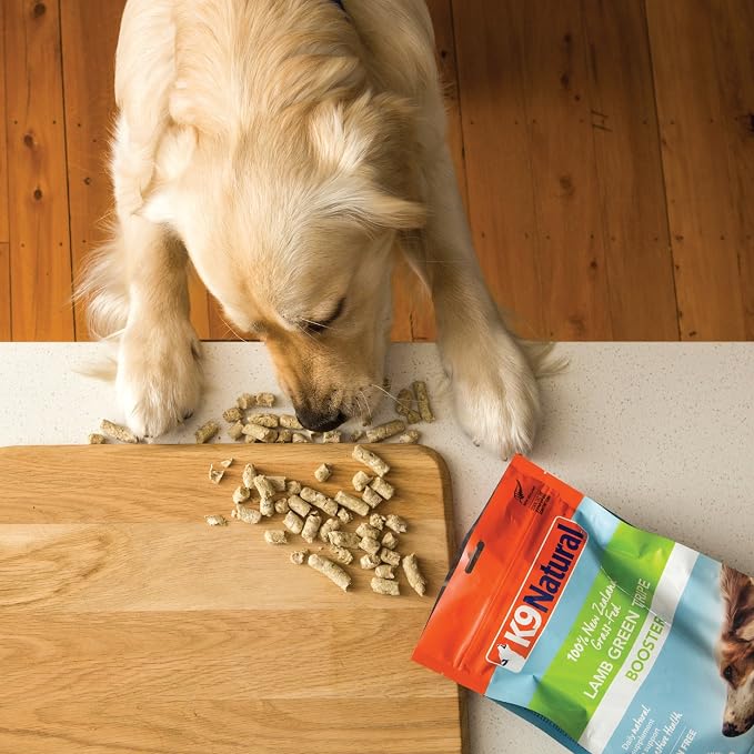 K9 Natural Freeze Dried Dog Food Topper with Verified Ingredients, Organ Meat Blend for Digestive Support, Human-Grade Freeze Dried Puppy Food & Dog Topping, Lamb Green Tripe, 7oz