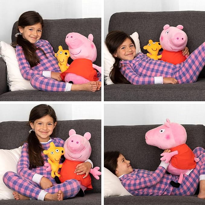 Peppa Pig Kids Bedding Super Soft Plush Cuddle Pillow Buddy, (Officially Licensed Product) By Franco
