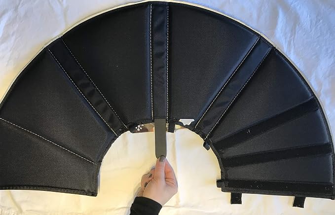 All Four Paws Comfy Cone Pet Cone for Dogs, Cats, Large, Tan - Comfortable Soft Dog Cone Collar Alternative for After Surgery, Wound Care, Spay, Neuter - Dog and Cat Recovery Elizabethan-Collar