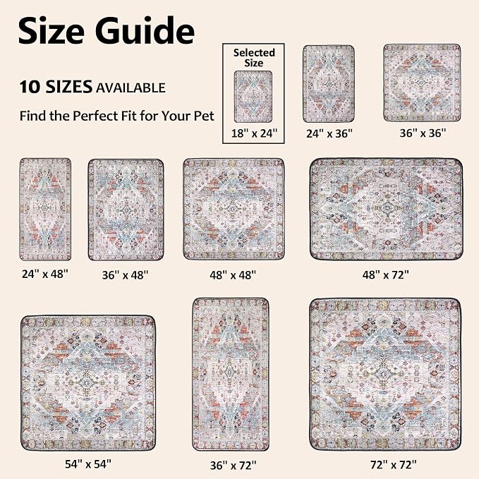 Washable Pee Pads for Dogs, Reusable Puppy Potty Training Pads, Ultra-Absorbent Thick Waterproof Leak-Proof Non-Slip Pads & Mat for Crate, Playpen, Floor, Whelping & Housebreaking , 2 Pack 18"x24"