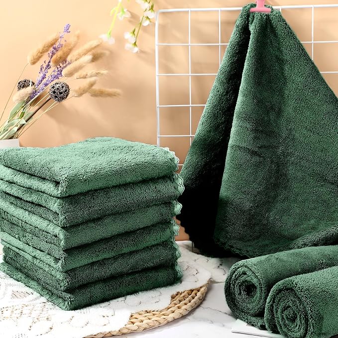 SmoothNovelty 5 Pcs Waterproof Guinea Pig Blankets Washable Small Animal Pee Pad Pet Blanket Sleep Bedding Mats Absorbent Guinea Pig Cage Liner Reusable Pet Sleep Pad(Dark Green,18" X 24",Classic)