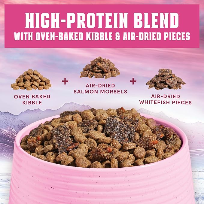 Open Farm, Epic Blend Grain Free High Protein Dry Dog Food, Probiotic Coated & Bone Broth Infused Kibble with Air Dried Meat & Organs, Salmon & Superfood Recipe, 18lb Bag