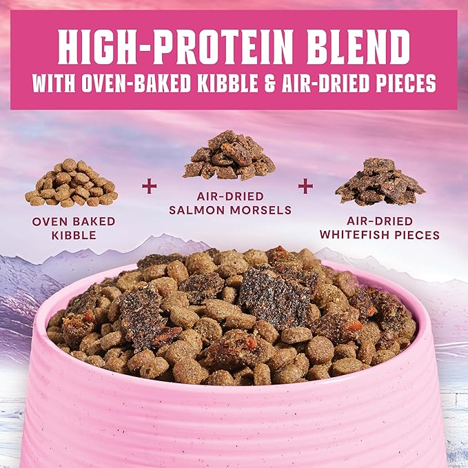 Open Farm, Epic Blend Grain Free High Protein Dry Dog Food, Probiotic Coated & Bone Broth Infused Kibble with Air Dried Meat & Organs, Salmon & Superfood Recipe, 3.5lb Bag