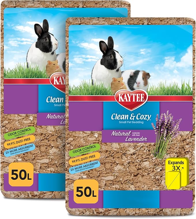 Kaytee Clean & Cozy Natural Bedding with Lavender 100 Liters