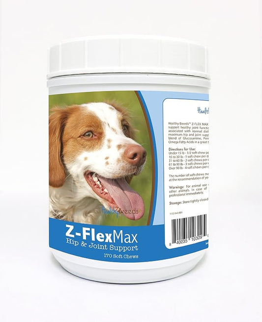 Healthy Breeds Brittany Z-Flex Max Hip and Joint Soft Chews 170 Count