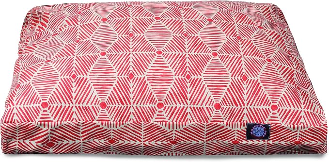 Majestic Pet Charlie Salmon Large Rectangle Pet Bed