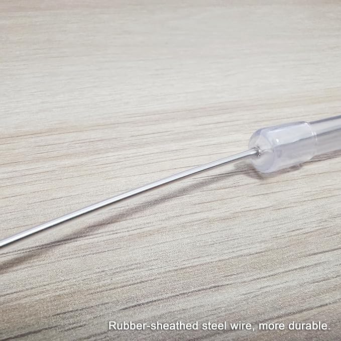 TTcat 63.39” Extra Long Cat Teaser Wand, Retractable Flexible Wire Rod, Bite Resistant with 3 Feather Refills, Interactive Cat Toy for Boredom Relief.